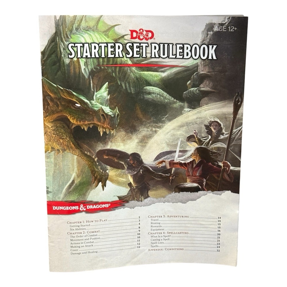 D&D Starter Set 5th Edition Box Complete 2014 Dungeons Dragons All Included